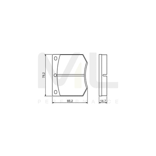 Bosch 0986495079 Brake Pad Set With Mounting Manual BP1458 | ML Performance Car Parts