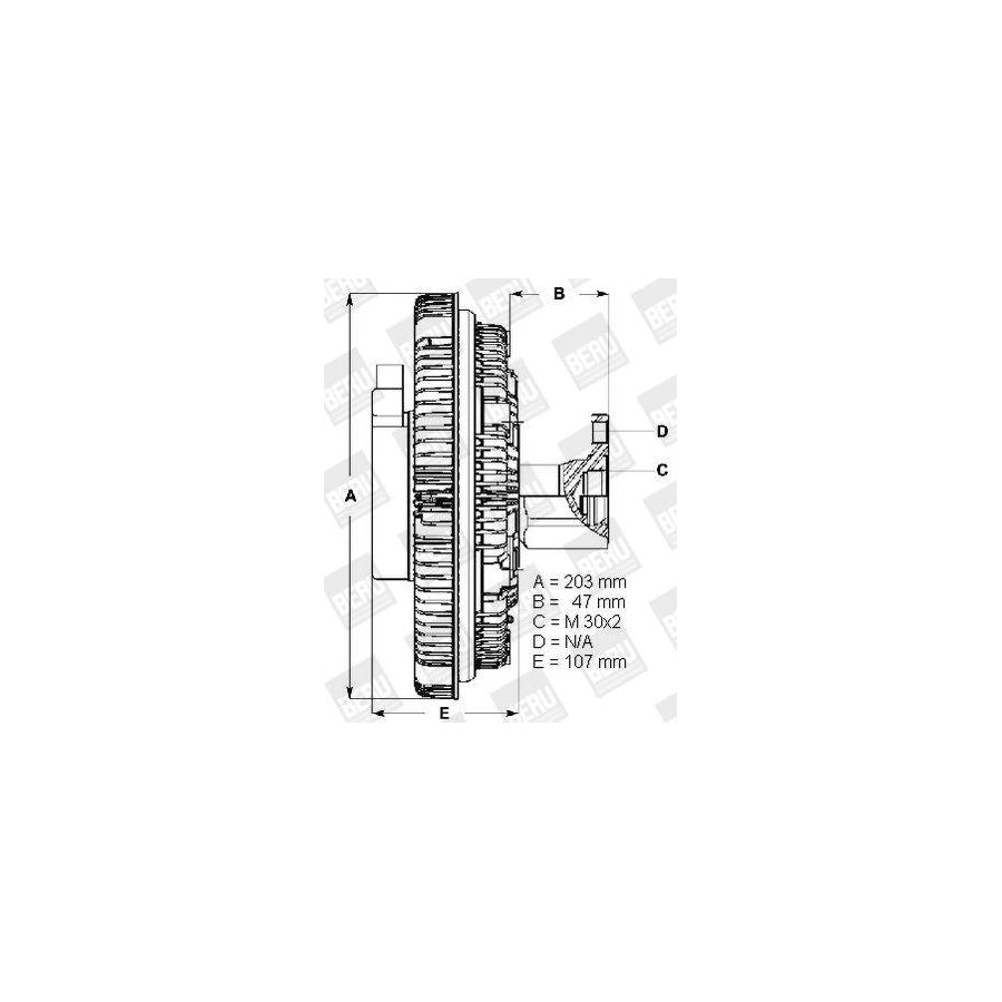 Beru Lk072 Fan Clutch