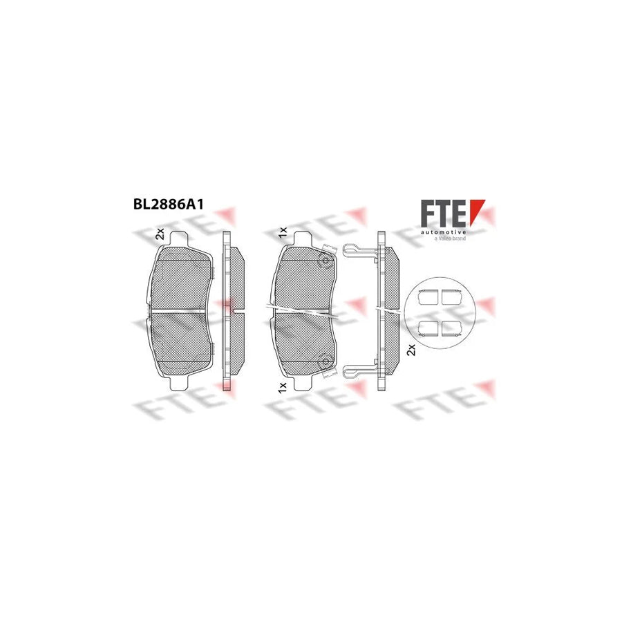 FTE 9011126 Brake Pad Set for Suzuki Ignis III (Mf)