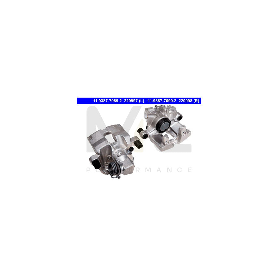 ATE 11.9387-7090.2 Brake Caliper for PEUGEOT 508 without holder