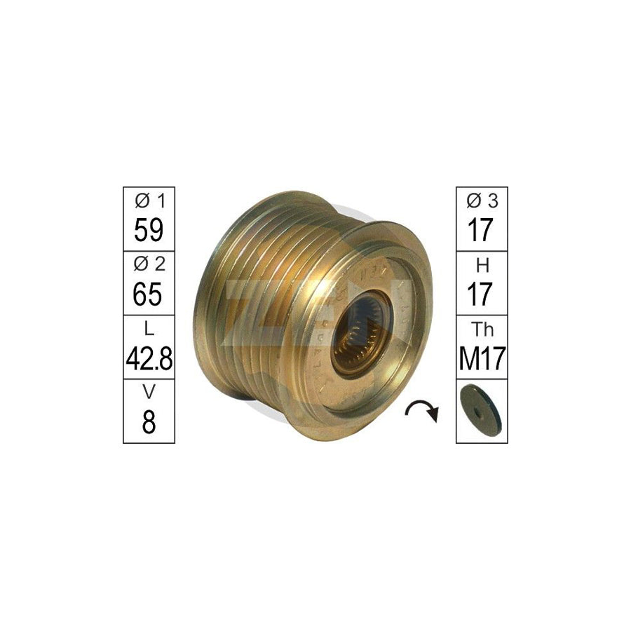Era ZN5527 Alternator Freewheel Clutch