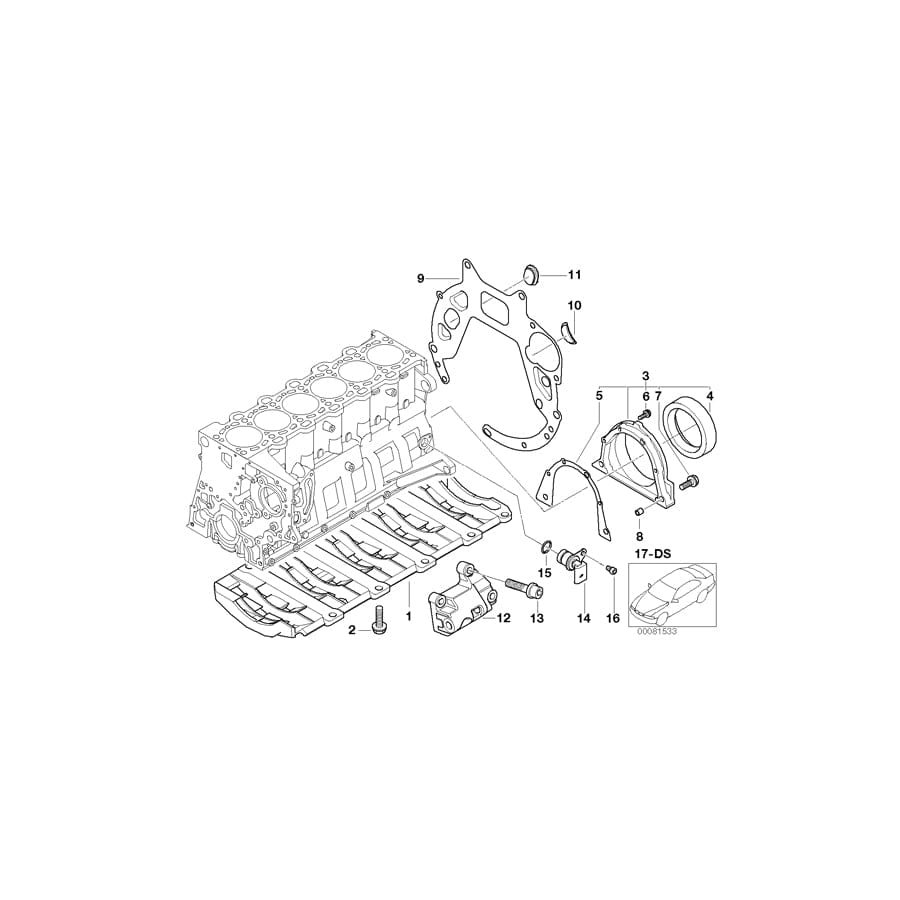 Genuine BMW 11112248975 E38 E53 E46 Gasket Set Engine Block Asbesto Free (Inc. 330d, 730d & 330xd)
