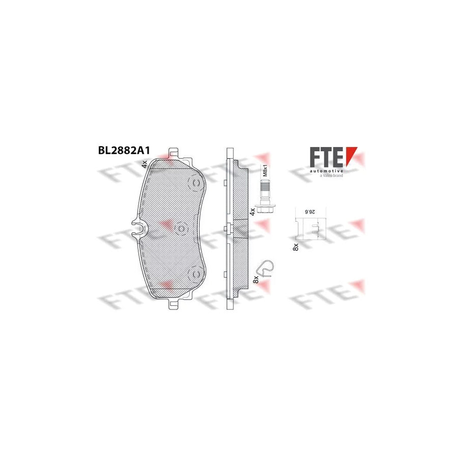 FTE 9011122 Brake Pad Set