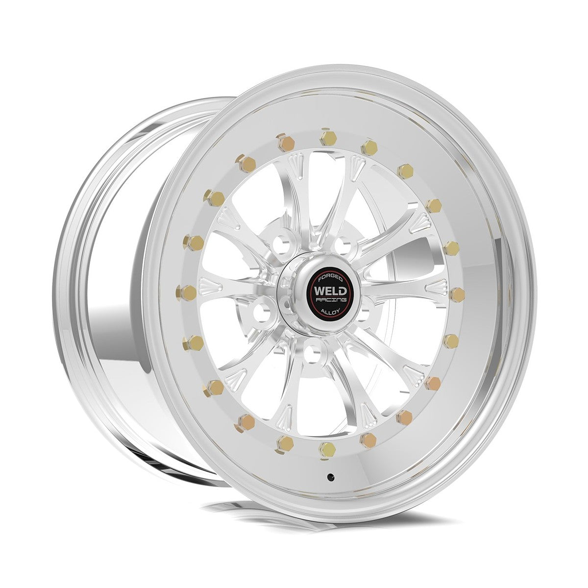 Weld 794P-58280 Vitesse Wheel 15x8 5x4.75 ET25 BS5.5 Polished Center - Polished Shell