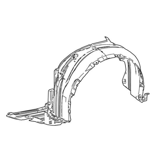Genuine Lexus 53806-24070 RC-F N/S Wheel Arch Liner