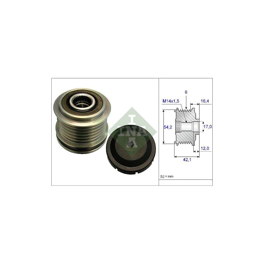 Ina 535 0181 10 Alternator Freewheel Clutch