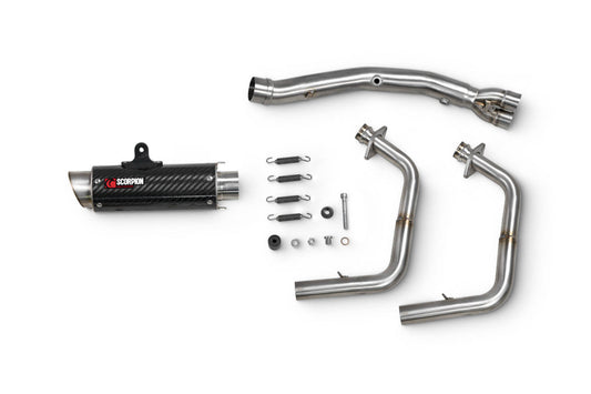 Scorpion KA1019SYSCEM Kawasaki Ninja 400 Rp1-Gp Race System - Carbon Fibre Sleeve | ML Performance UK UK