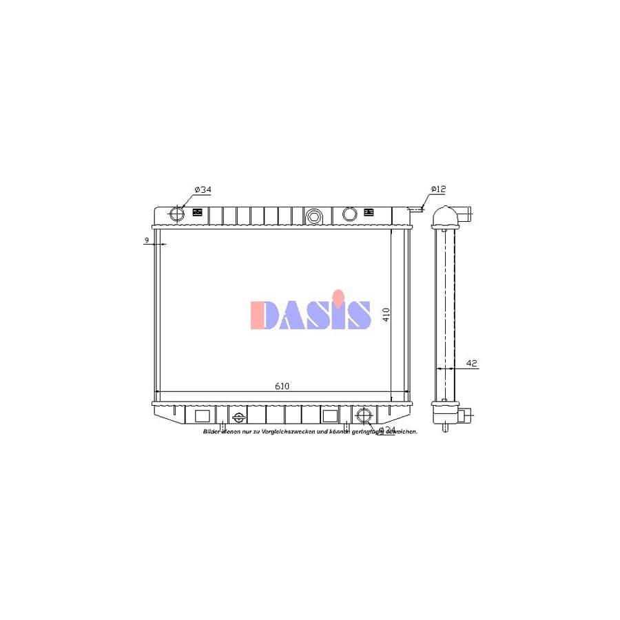 AKS Dasis 150006N Engine Radiator for Opel Frontera