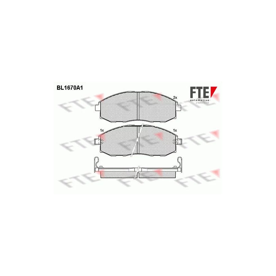 FTE Bl1670A1 Brake Pad Set