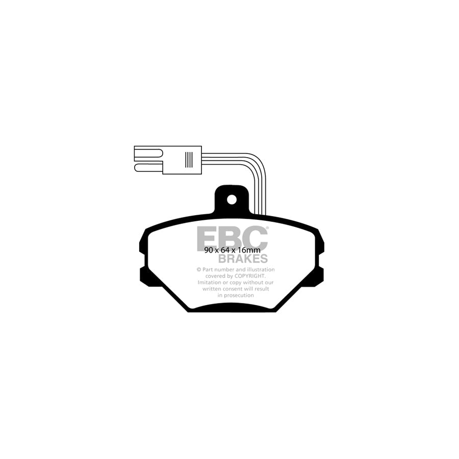 EBC DP718/2 Yugo Ultimax Front Brake Pads (Inc. Florida & Sana) 2 | ML Performance UK Car Parts