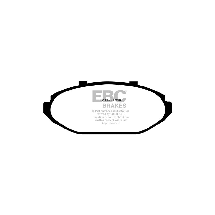 EBC DP21615 Lincoln Town Car Greenstuff Front Brake Pads 2 | ML Performance UK Car Parts