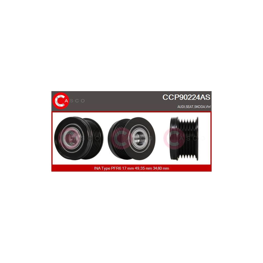 Casco Ccp90224As Pulley, Alternator