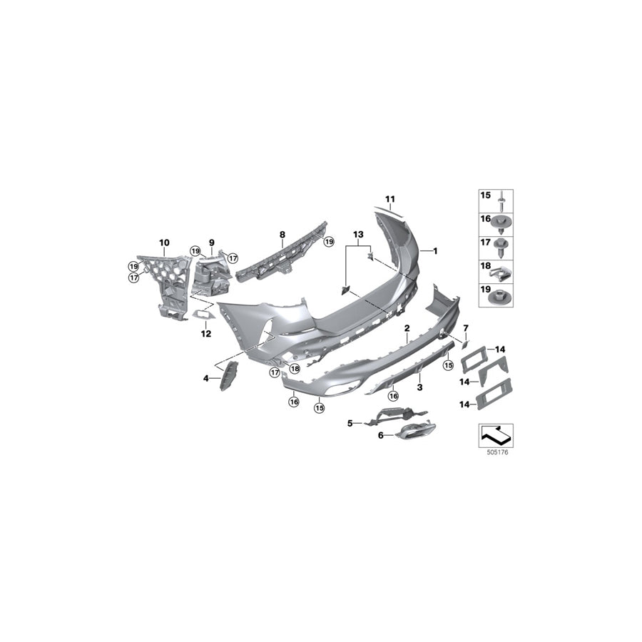 Genuine BMW 51128099220 G06 Skid Plate, Rear, Primed M (Inc. X6 30iX, X6 40iX & X6 M50dX)