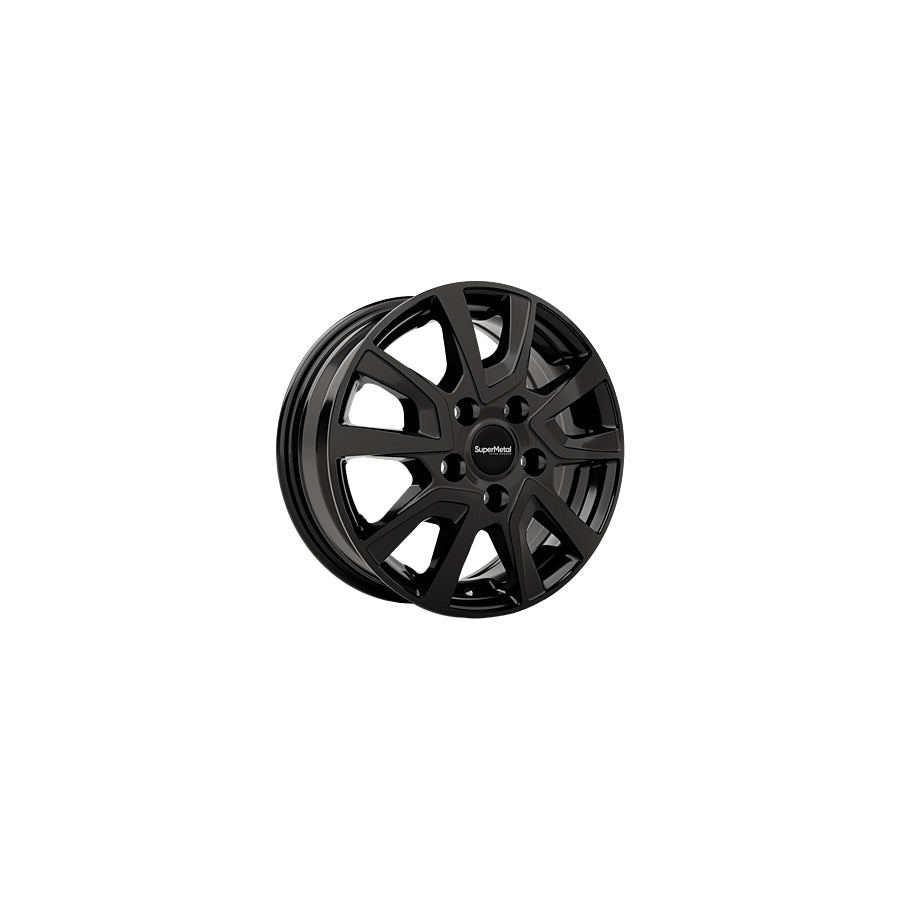 SuperMetal Vault 6x15 ET68 44013 Gloss Black Wheel