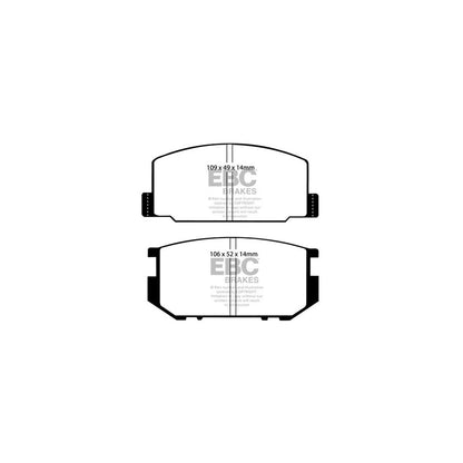 EBC PDKF1954 Toyota Corolla Ultimax Front Brake Pad & Plain Disc Kit 2 | ML Performance UK Car Parts
