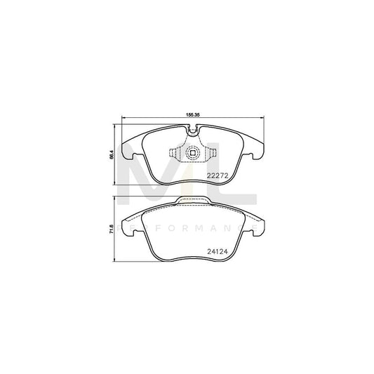 Hella 8DB 355 024-671 Brake Pad Set | ML Performance Car Parts