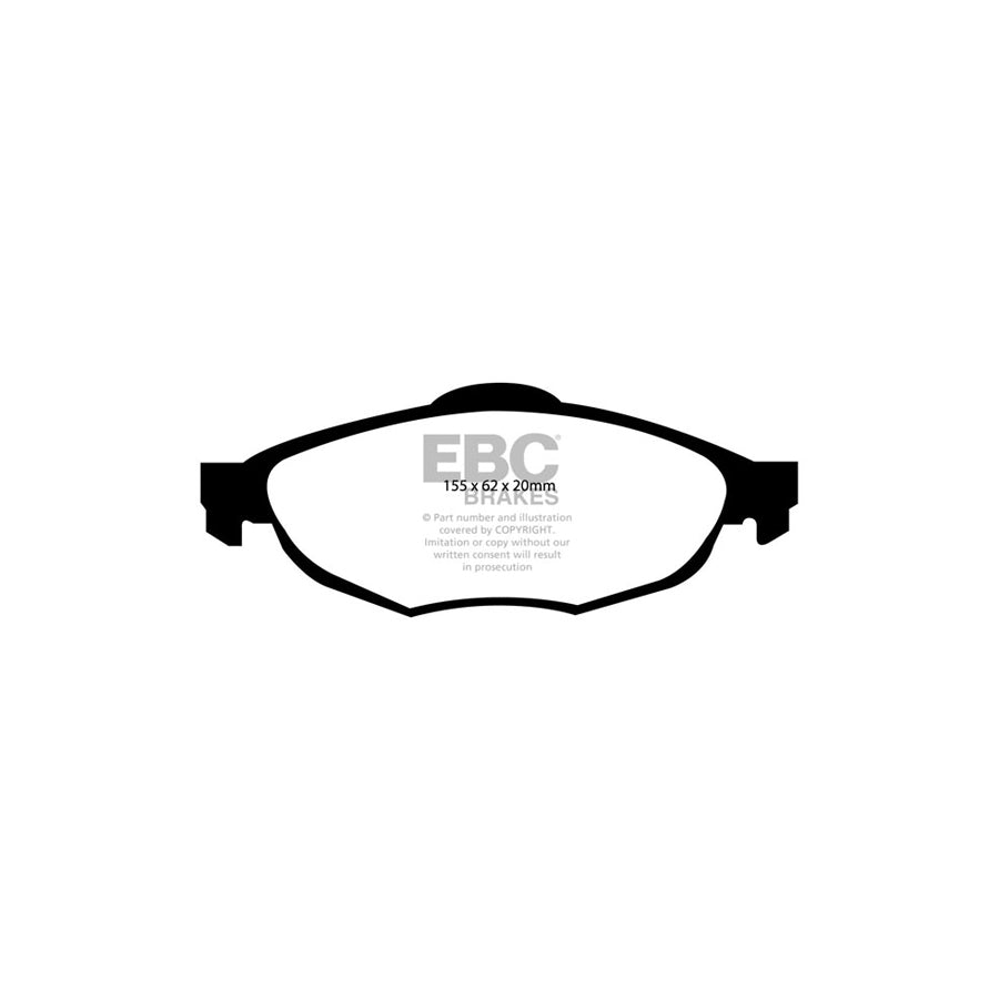 EBC DP21611 Chrysler Sebring Greenstuff Front Brake Pads 2 | ML Performance UK Car Parts