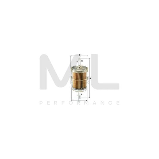 MANN-FILTER WK 43/12 (10) Fuel filter In-Line Filter