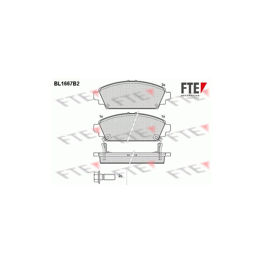 FTE Bl1667B2 Brake Pad Set