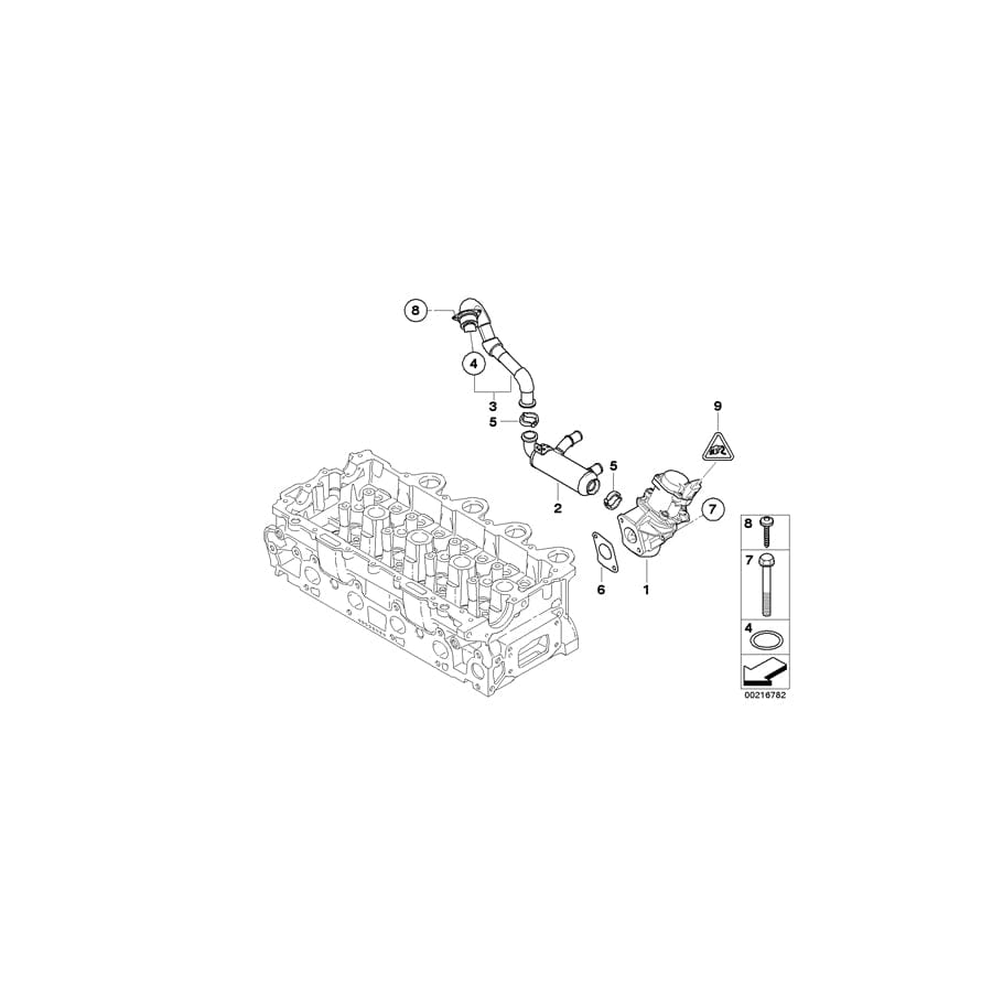 Genuine BMW 11717804951 R56 Gasket (Inc. Cooper D & One D)