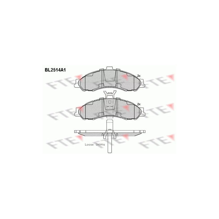 FTE Bl2514A1 Brake Pad Set