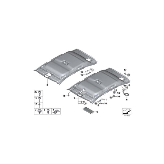 Genuine BMW 51167359950 F48 F45 Grab Handle, Front OYSTER (Inc. X2 28iX, X1 25dX & X2 25iX)