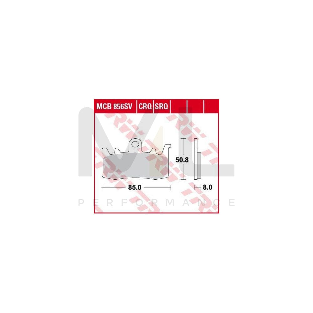 TRW Mcb856Crq Brake Pad Set Hyper Carbon Racing
