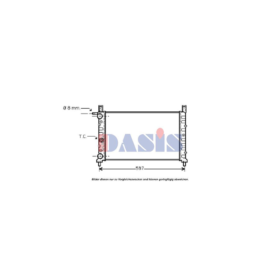 AKS Dasis 390030T Engine Radiator