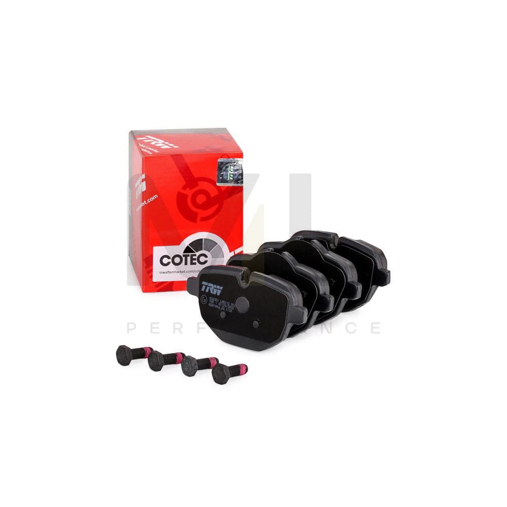 TRW Cotec Gdb1840 Brake Pad Set Prepared For Wear Indicator, With Brake Caliper Screws, With Accessories