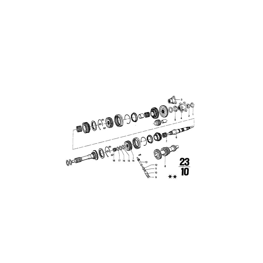 Genuine BMW 23221205792 E28 E30 E21 Shim 28X40X2,1 (Inc. 320, 518 & 2000C)