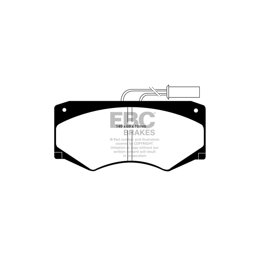 EBC DP721 Iveco Daily Ultimax Front Brake Pads 2 | ML Performance UK Car Parts