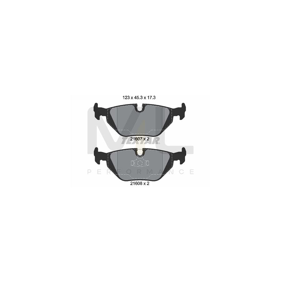 TEXTAR epad 2160781 Brake pad set prepared for wear indicator