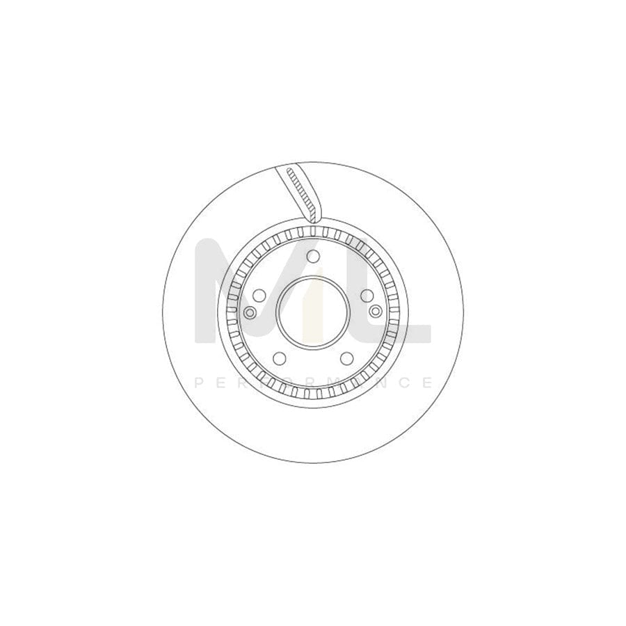 TRW DF6883S Brake Disc for SSANGYONG Rodius/Turismo II Vented, Painted  - 1 piece