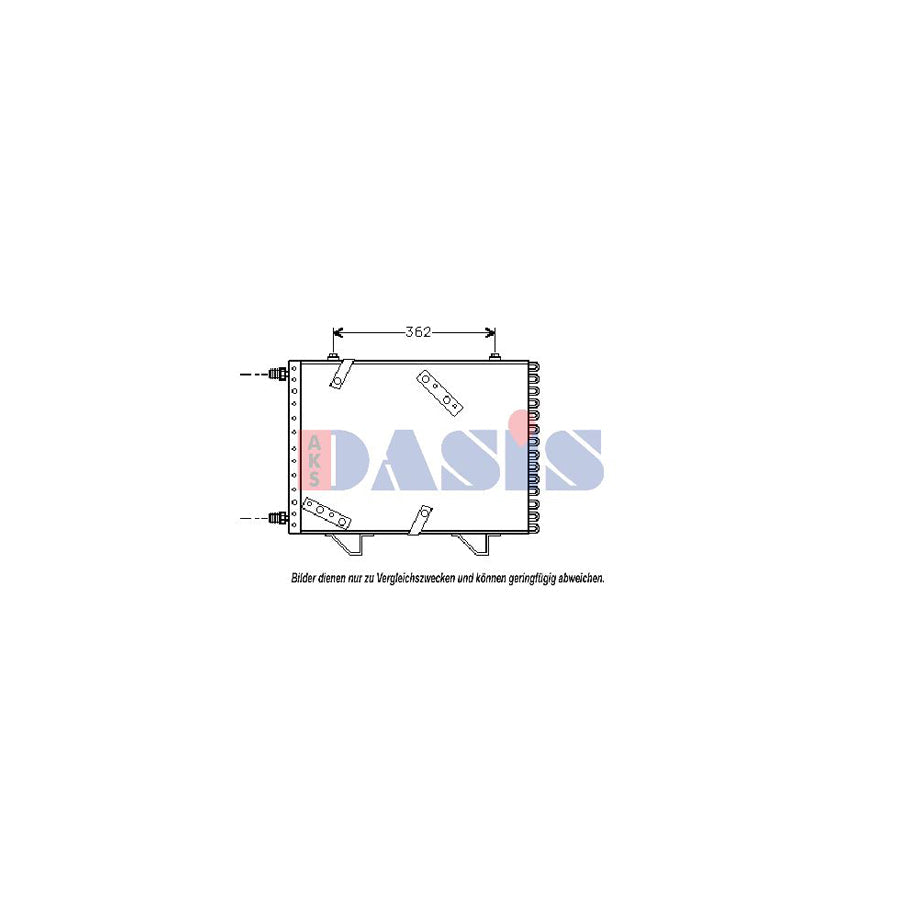 AKS Dasis 162090N Air Conditioning Condenser for Peugeot 505