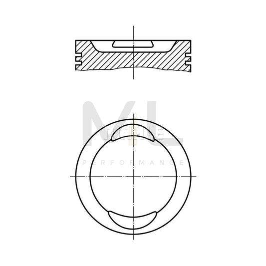 MAHLE ORIGINAL 037 90 02 Piston 96,61 mm | ML Performance Car Parts
