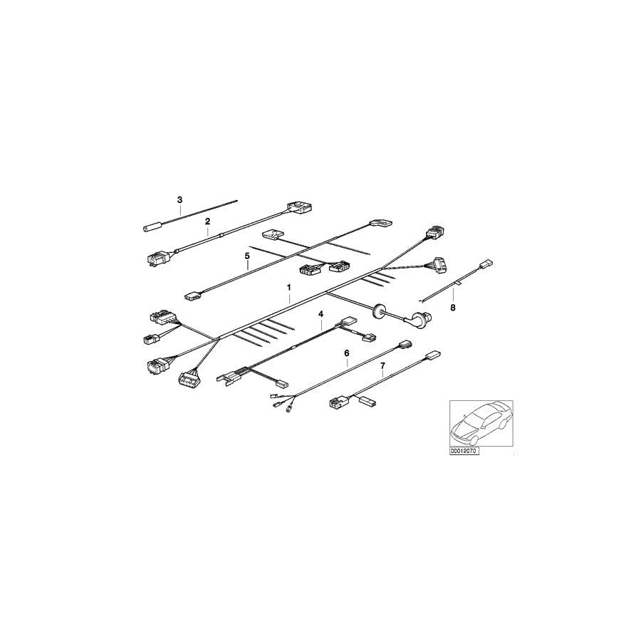 Genuine BMW 61128380935 E36 Repair Cable, Belt Tensioner (Inc. 316i, 323i & 325tds)