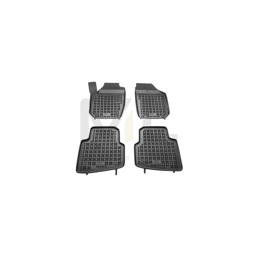 REZAW PLAST Tailored 200205 Floor mat set for SKODA Roomster (5J) Elastomer, Front and Rear, Quantity: 4, Black
