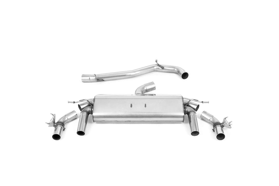 MillTek SSXVW597 Volkswagen T-Roc GPF Back - Polished GT-100 Tips - Non-Resonated