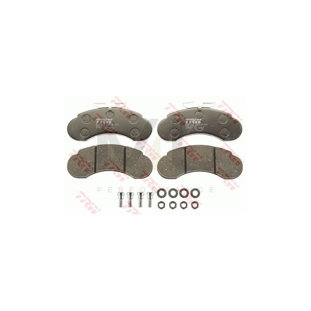 TRW Gdb1114 Brake Pad Set Suitable For Mercedes-Benz 100 Not Prepared For Wear Indicator, With Brake Caliper Screws, With Accessories
