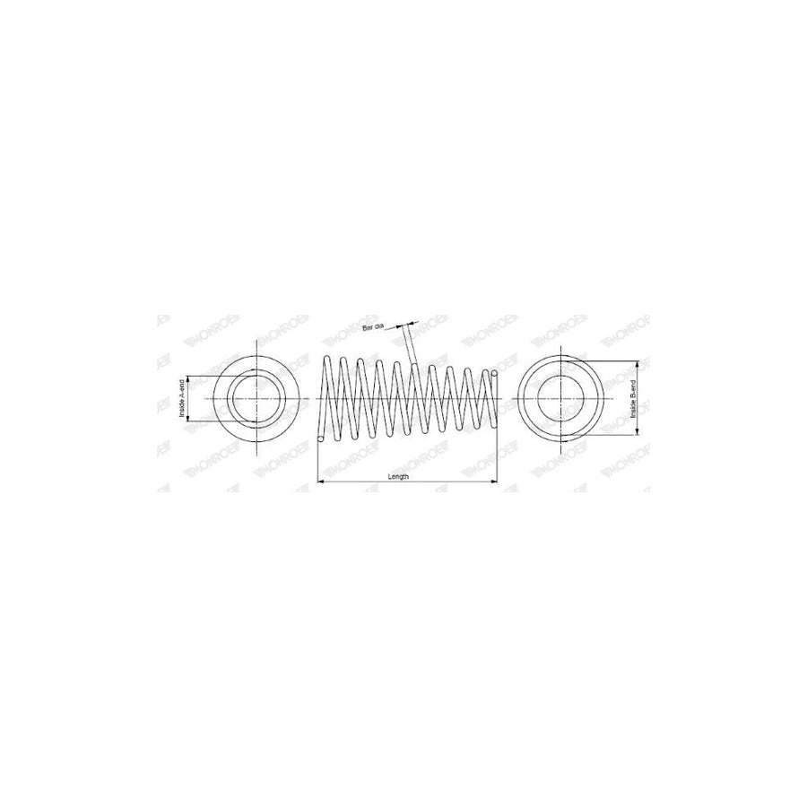 Monroe Sp2742 Coil Spring for Nissan Primera Estate (Wp11)