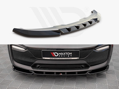 Maxton Design BM-I3-1-FD2T Front Splitter V.2 BMW I3 MK1 Facelift (2017-2022) | ML Performance UK Car Parts