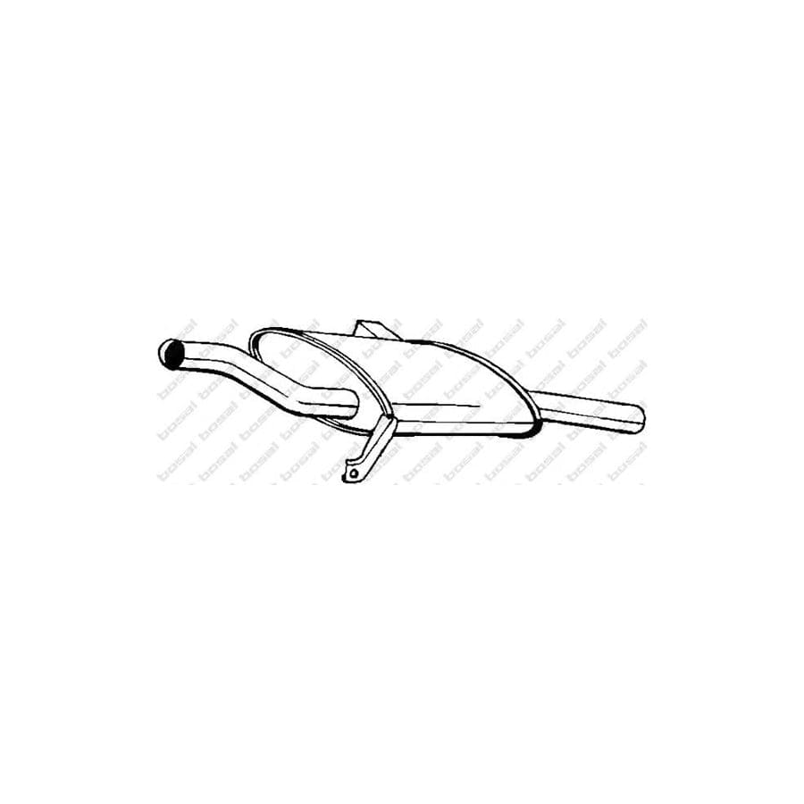 Bosal 145-133 Rear Silencer for Nissan Sunny Hatchback (N13)