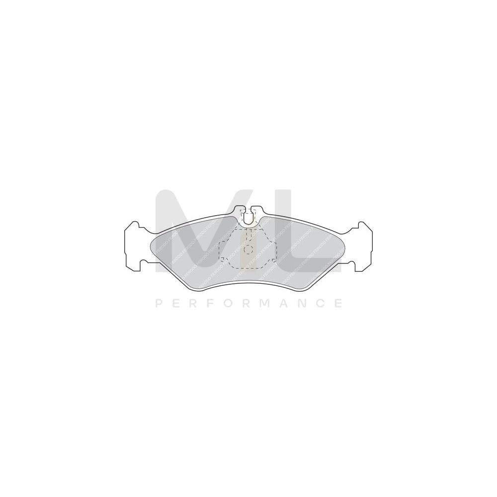 Ferodo FDB1039 Brake Pad Set Prepared for Wear Indicator