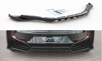 Maxton Design BMW i8 Central Rear Splitter (with vertical bars)