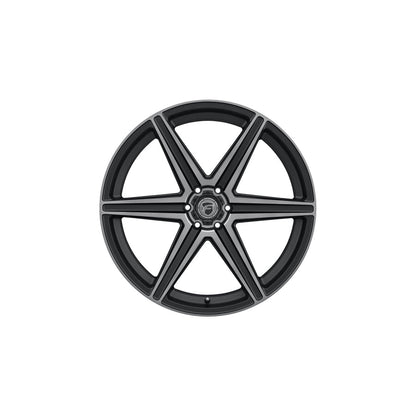 Forgestar F01240089P25 24x10 X6 Standard 6x135 ET25 BS6.5 Satin Black Machined - Double Dark Tint Truck & SUV Wheel