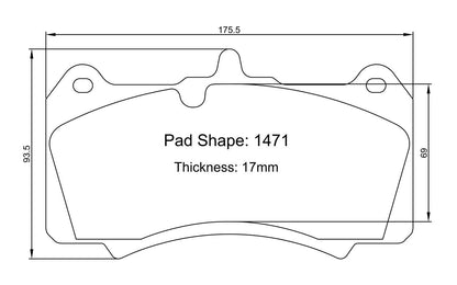 Paragon PBP1471 Brake Pads