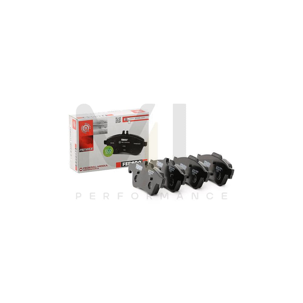 Ferodo FDB1931W Brake Pad Set Premier, Not Prepared for Wear Indicator, With Spring