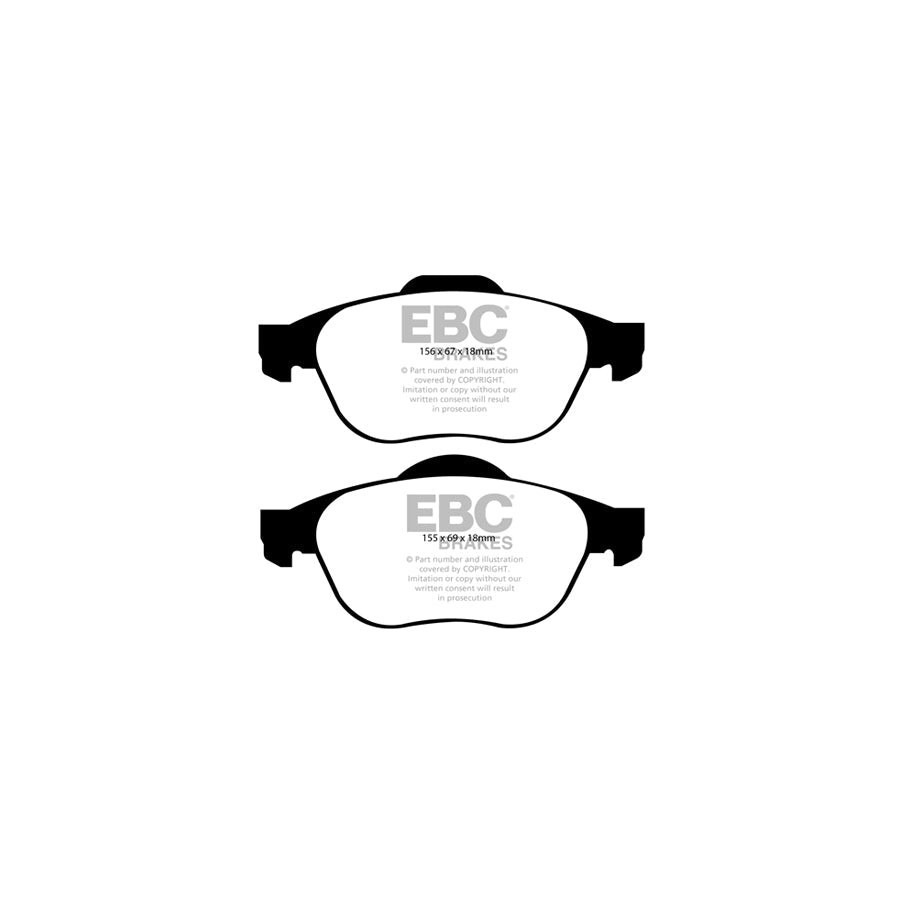 EBC PLK1724 Renault Megane Yellowstuff Pads and Brake Line Performance Pack - Girling/TRW Caliper 2 | ML Performance UK Car Parts