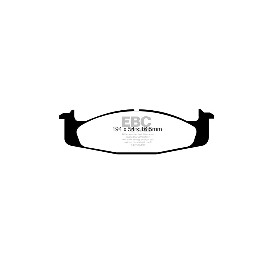 EBC DP61260 Ford F-150 Greenstuff Front Brake Pads 2 | ML Performance UK Car Parts