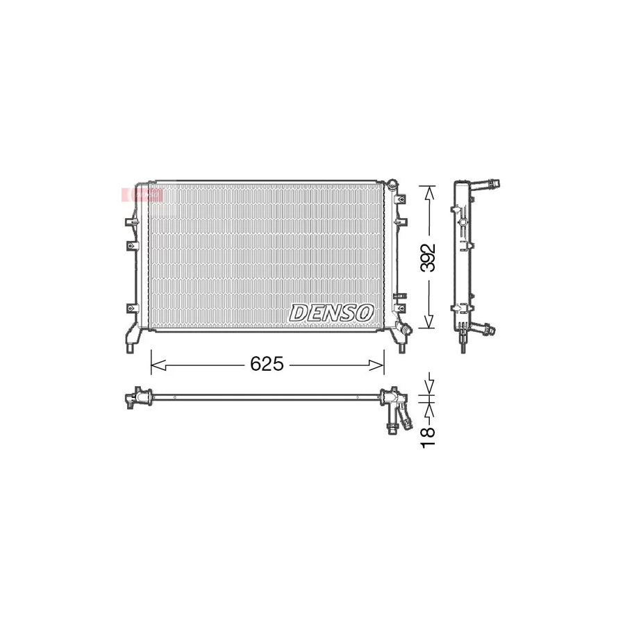 DENSO DRM02016 Engine Radiator